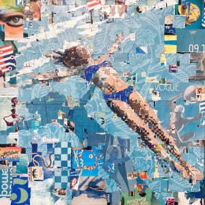 Sea of Tranquility Cobalt by Derek Gores by Derek Gores Gallery