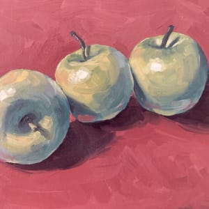 Apples on Red by Kenny Armstrong