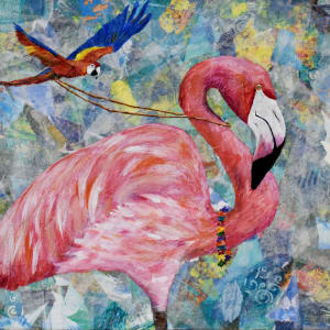 Flamingo Stroll by Tammy Bowers
