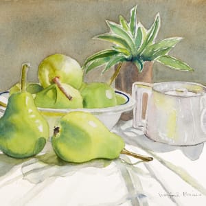 Green Pears, Creamer, Plant by Winifred Breines