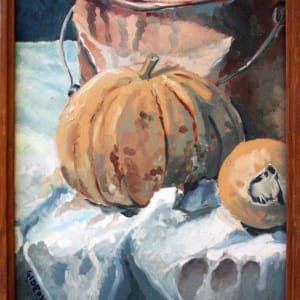 Still Life with Gourds and Paint Can by Gideon Cohn