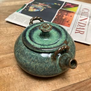 Mottled Jade Teapot by Nina Girvetz