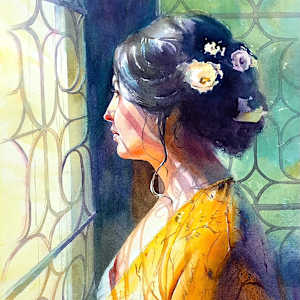 Yellow Kimono by Marina Goldberg