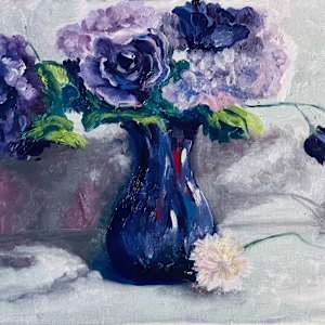 Purple Roses by Phyllis Gunderson