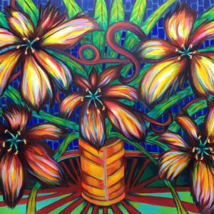 Five Big Blooms by Alan Iberg