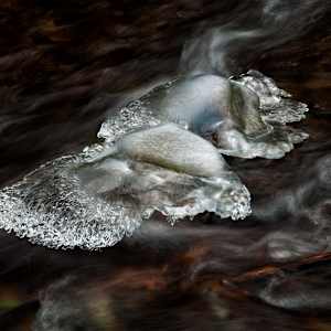 Wahkeena Creek Ice 1 by Don Jacobson