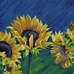 Sunflowers Van Gogh Style by Lynn Jones