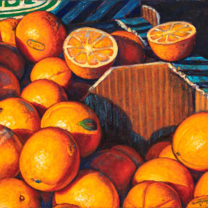 French Farmers Market Oranges by Kathleen Taylor