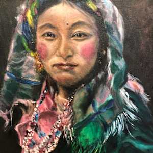 Tibetan Woman by Teresa MacGregor