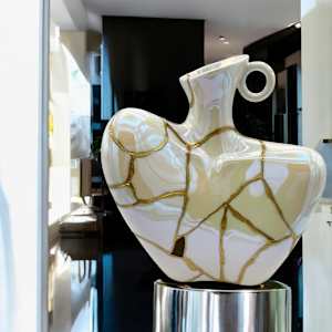 Iridescent Bust Vase by Diana Miller