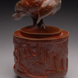 Curving Bird Jar by Sally Myers