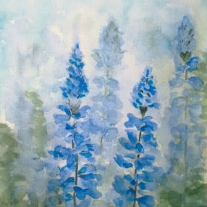 Misty Blue Salvia by Cynthia Nash