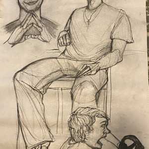 Poses of a Friend by Grey Onofry, Image 1.