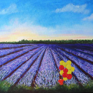 Blue Iris, Painting by Mariam Mary Ellen