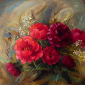 Blushing Peonies by Stephanie K. Johnson