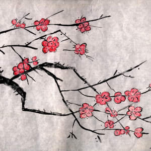 Plum Blossoms Persevering in the Snow by Renee Szostek