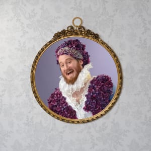 Portrait Miniature of a Laughing Queer by Brian Van Camerik