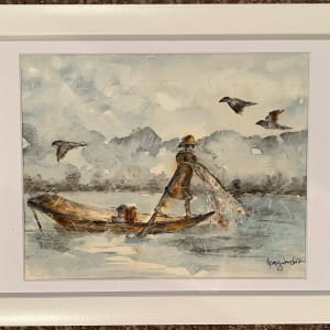 Inle Lake Fisherman by Nancy Wanchik