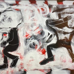 Fleeing Man/Saluting Man by Jocelyn Greer Weeks