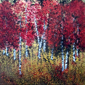 Wild Wheat with Aspen by Penny Whent