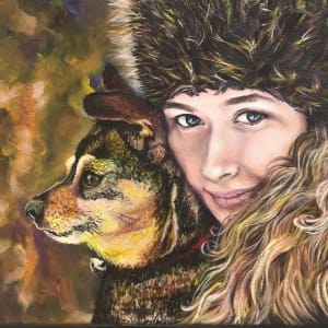 Girl with a Dog by Ola Widawska