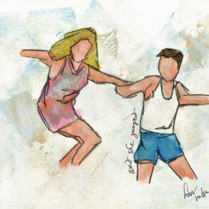 and she jumped by Hew Wilson