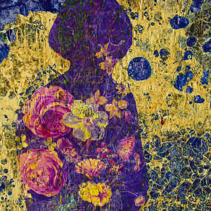 Self-Portrait With Flowers by Elizabeth Wood