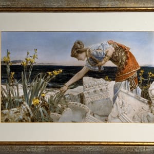 Among the Ruins after Alma-Tadema by Sir Lawrence Alma-Tadema, O.M., R.A.  Image: Among the Ruins after Alma-Tadema in frame