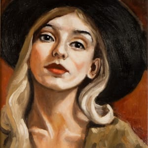Woman with hat - Fine Art Print by André Romijn  Image: Woman with hat 