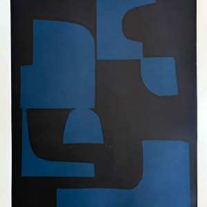 Blue composition No. 1 by Kippi Leonard Art Studio