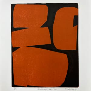 Missing segments | orange by Kippi Leonard Art Studio