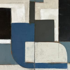 Static curve diptych by Kippi Leonard Art Studio