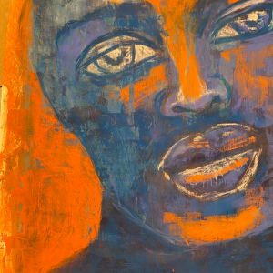 Orange Blue Man (original) by Chris McMurry