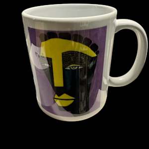 Purple Yellow Cofee Mug by Chris McMurry