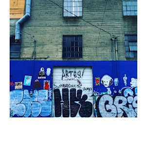 Gray Building Blue Graffiti by Chris McMurry, Image 5.
