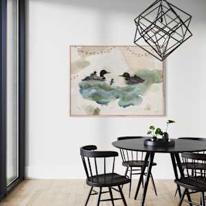 Loon Canvas Print by Alicia Hauff Studio 
