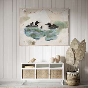 Loon Canvas Print by Alicia Hauff Studio 