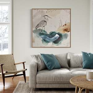 Great Blue Heron Canvas Print by Alicia Hauff Studio 