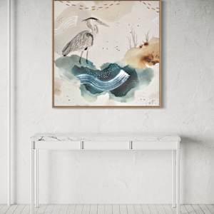 Great Blue Heron Canvas Print by Alicia Hauff Studio 