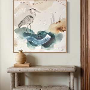 Great Blue Heron Canvas Print by Alicia Hauff Studio 
