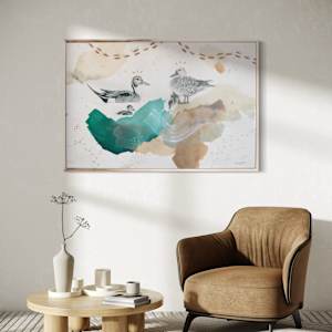 Northern Pintails Canvas Print by Alicia Hauff Studio 