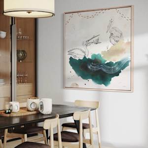 American White Pelican Canvas Print by Alicia Hauff Studio 
