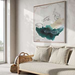 American White Pelican Canvas Print by Alicia Hauff Studio 