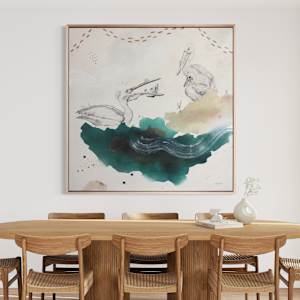 American White Pelican Canvas Print by Alicia Hauff Studio 