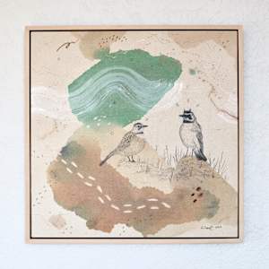 "Horned Lark, Tinkling Song Across the Fields" by Alicia Hauff Studio