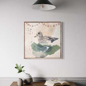 "American Wigeon, Dabbling With Pizazz" by Alicia Hauff Studio 