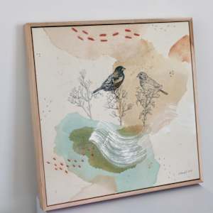 Lark Bunting Canvas Print by Alicia Hauff Studio 