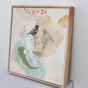 Lark Bunting Canvas Print by Alicia Hauff Studio 