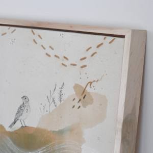 Baird's Sparrow Canvas Print by Alicia Hauff Studio 
