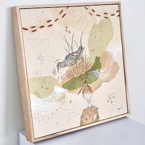 Wilson’s Snipe, the Real Deal by Alicia Hauff Studio 